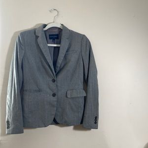 Women’s Banana Republic Gray pinstriped blazer. Size 0